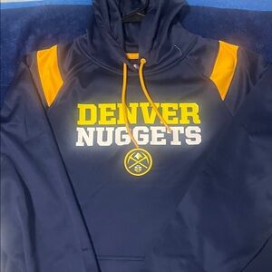 NBA Denver Nuggets Blue and Yellow Hoodie